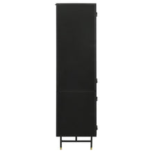 Santiago - 4 Door Metal Tall Storage Cabinet - Matte Black