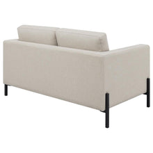 Tilly - Upholstered Track Arm Loveseat - Oatmeal