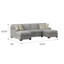 Analiese - U-Shaped Sectional - Dove Gray