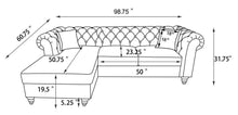 Cecilia - Upholstered Tufted Sectional - Oatmeal