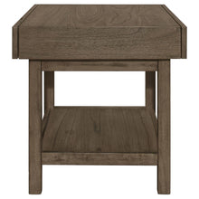 Owen - Rectangle End Table With Shelf - Brown