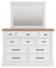 Ashbryn - White / Natural - Dresser And Mirror