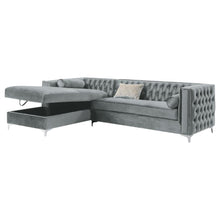 Bellaire - Upholstered Storage Chaise Sectional Sofa - Gray