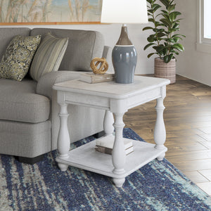 New Haven - Square End Table - Oyster Shell