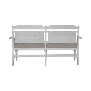 River Place - Panel Back Bench (RTA) - White