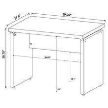 Skylar - Engineered Wood Writing Desk - Cappuccino