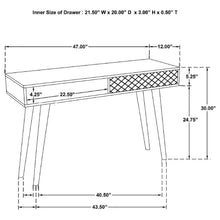 Lotus - 2-Drawer Wood Entryway Console Table - Natural Brown