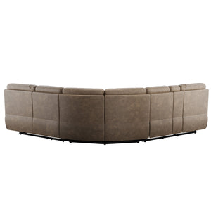 Aurora - Power Reclining Sectional - Brown