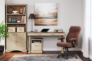 Elmferd - Light Brown - Adjustable Height Desk