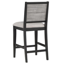 Elodie - Wood Counter Chair (Set of 2) - Gray And Black