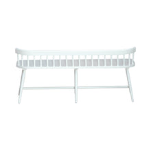 Palmetto Heights - Low Back Spindle Bench - White