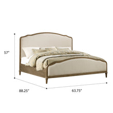 Interlude - Queen Upholstered Bed - Sandstone Buff