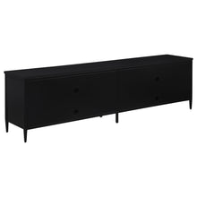 Amherst - 4-Door 78" Metal TV Stand Media Console - Black