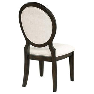 Twyla - Oval Back Dining Side Chair (Set of 2) - Dark Cocoa