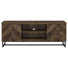 Myles - 2 Door Engineered Wood TV Stand - Rustic Oak