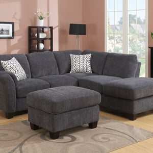 Clayton - Rsf Sectional - Charcoal Gray