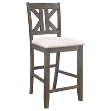 Athens - Wood Counter Chair With Cushion (Set of 2) - Barn Gray