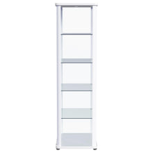 Aero - 5-Shelf Display Curio Cabinet With Led Lighting