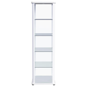 Aero - 5-Shelf Display Curio Cabinet With Led Lighting