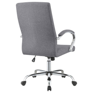 Abisko - Upholstered Adjustable Home Office Desk Chair - Gray