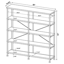 Analiese - 4-Shelf Double Bookshelf