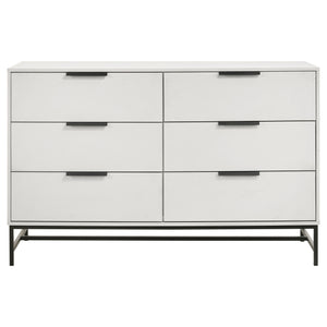 Sonora - 6-Drawer Bedroom Dresser - White