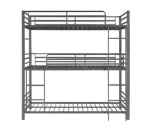 Maynard - Metal Twin Triple Bunk Bed - Gunmetal