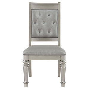 Bling Game - Dining Side Chair (Set of 2) - Metallic Platinum