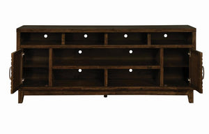 Asher - 2-Door Rectangular TV Console - Rustic Mindy