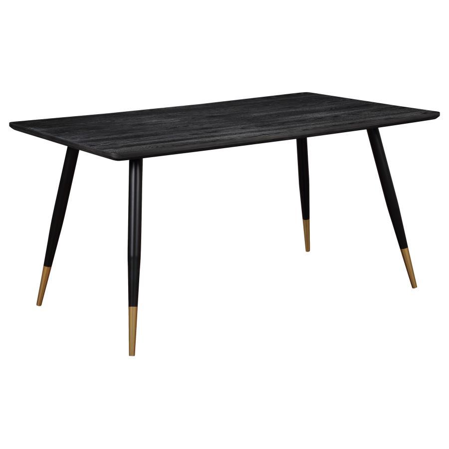 Zetta - Rectangular Wood Dining Table - Black