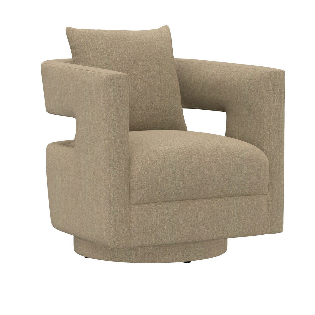 Jude - Swivel Chair - Dark Khaki