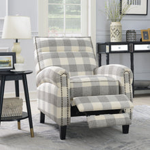 Willow Creek - Press Back Chair - Pebble Gray Buffalo Check