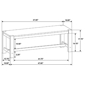 Scottsdale - Solid Wood Dining Bench - Brown Washed