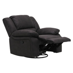 Navaro - Swivel Gliding Recliner - Black Licorice