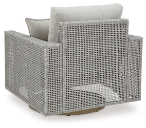 Seton Creek - Gray - Swivel Lounge With Cushion