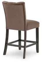 Jeshina - Mocha - Upholstered Barstool (Set of 2)