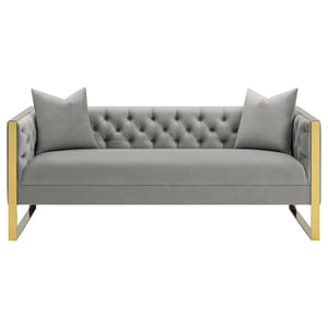 Eastbrook - Velvet Upholstered Tufted Sofa Set