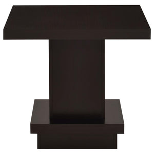 Reston - Square Engineered Wood Side End Table - Cappuccino