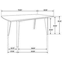 Malone - Rectangular Wood Dining Table - Dark Walnut