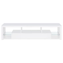 Jude - 2-Drawer Engineered Wood TV Stand - High Gloss White