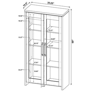 Alejo - 2-Door Tall Cabinet - Gray Driftwood