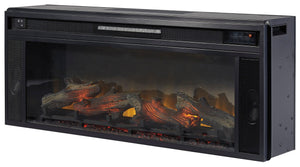 Entertainment - Black - Fireplace Insert - Rectangular