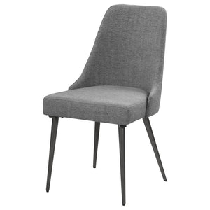 Alan - Fabric Upholstered Dining Side Chair (Set of 2) - Gray