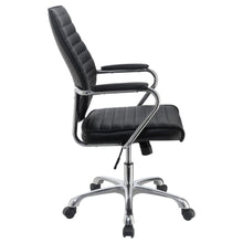 Chase - Upholstered Adjustable Home Office Desk Chair - Black