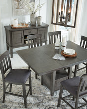 Hallanden - Gray - Rectangular Dining Room Counter Extension Table