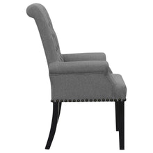 Alana - Fabric Upholstered Dining Arm Chair - Gray