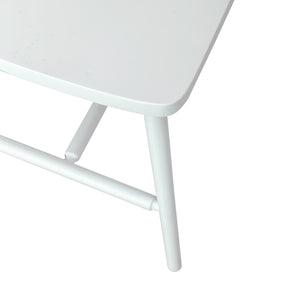 Palmetto Heights - Low Back Spindle Bench - White