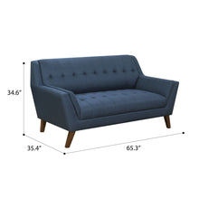 Binetti - Loveseat - Navy Peacock