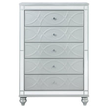 Gunnison - 5-Drawer Bedroom Chest - Silver Metallic