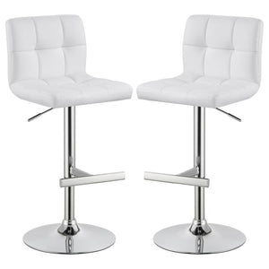 Lenny - Upholstered Adjustable Bar Stool (Set of 2)